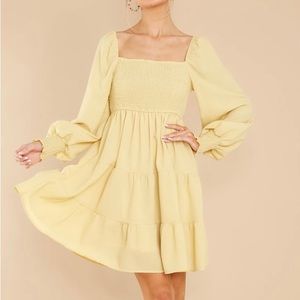Yellow Ruffle Sun Dress babydoll